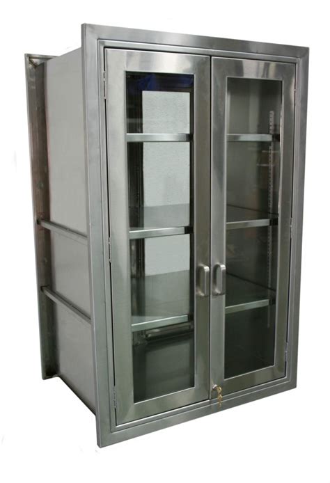 stainless steel pass through specimen cabinet|B.